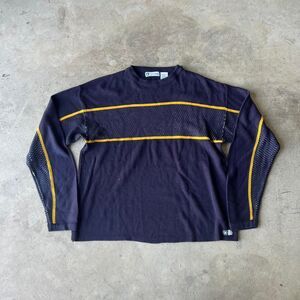 Xtreme Gear y2k sweater striped long sleeve quad hit Mens size XL 1990s